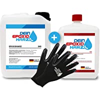 Los mejores  - Longfair Chemicals - Resina Epoxi con Endurecedor + Guantes de Protección- Transparente- 4.5 kg- incluyendo…
